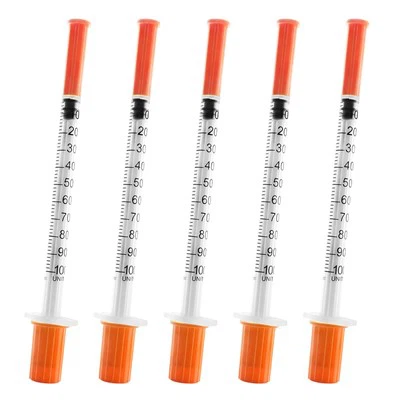 Bệnh nhân tiểu đường dùng một lần Sử dụng ống tiêm Insulin U-100ml