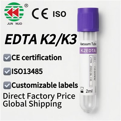 Ống máu chân không EDTA K2/K3 dùng một lần