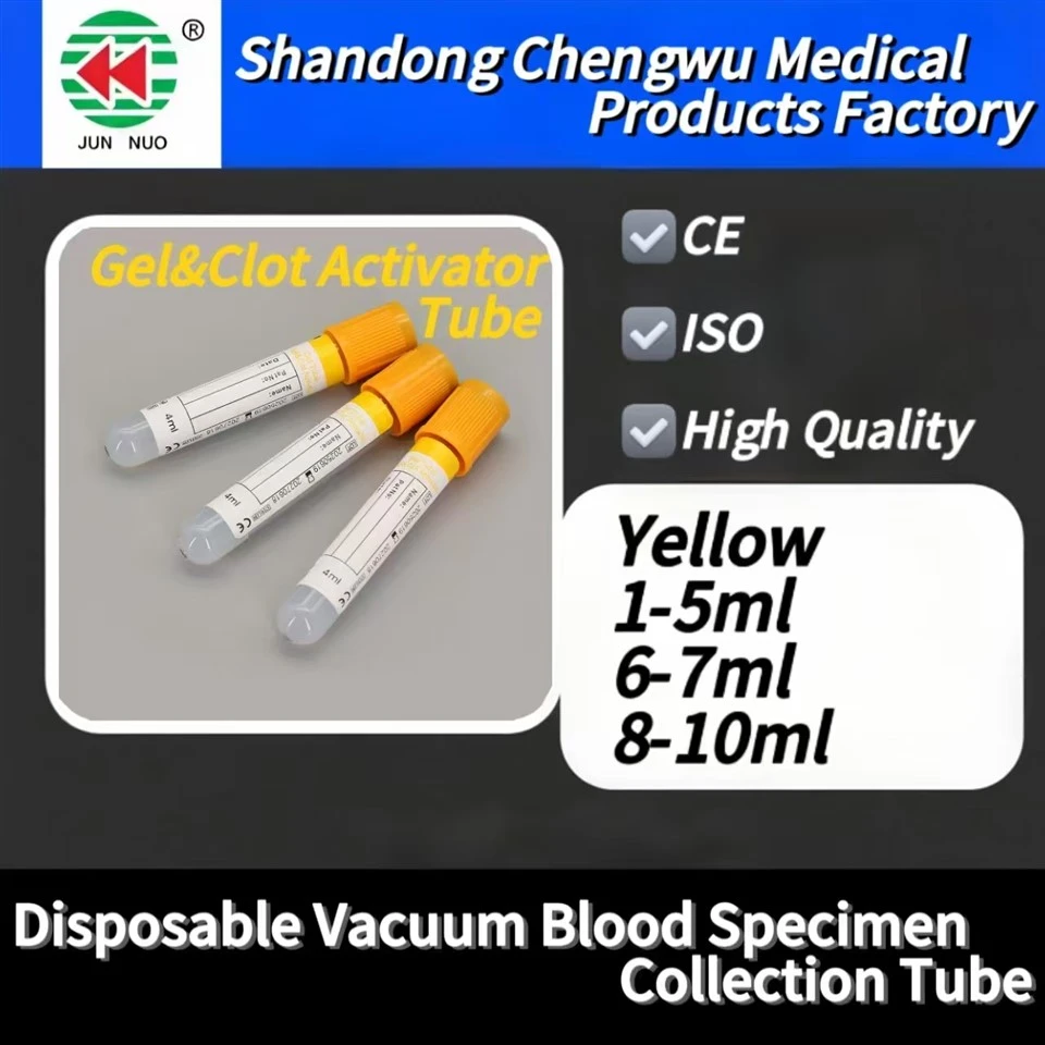 Gel màu vàng & ống chân không hoạt hóa cục máu đông